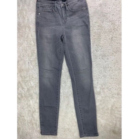 Athleta Size 30x29.5 (Measured) Womens Gray Skinny Jeans Stretch Mid Rise - Picture 1 of 3